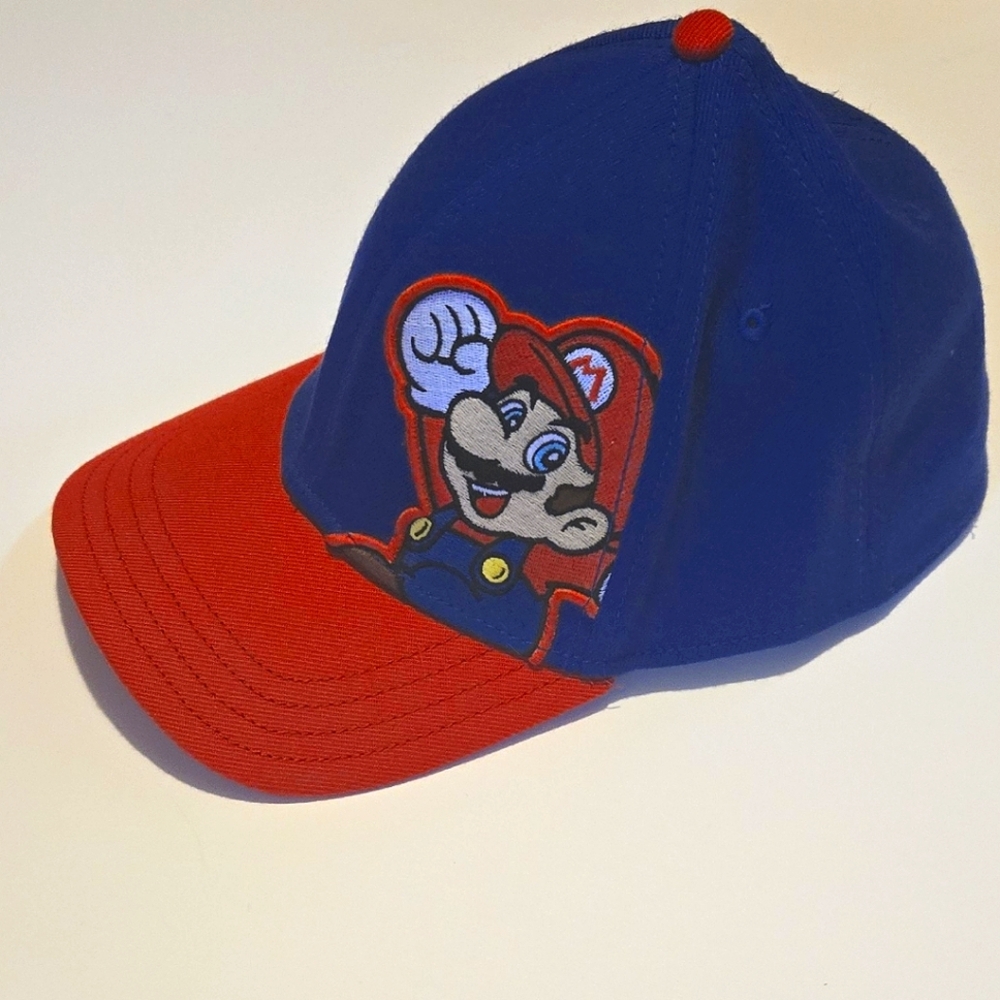 Super Mario Bros Nintendo A Flex hat baseball cap like new NES SNES Wii Switch